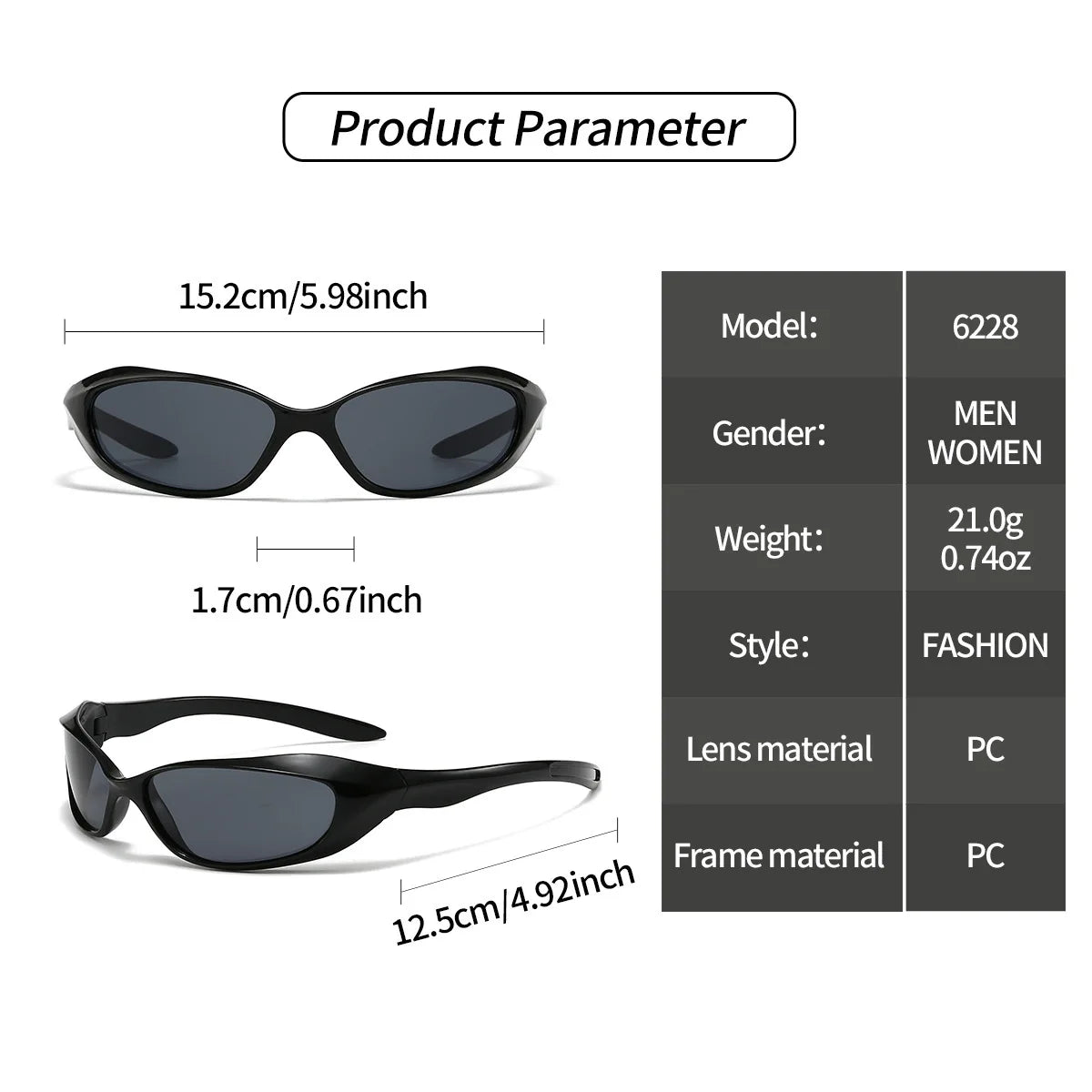 Y2K Style Unisex Sunglasses with UV400 Protection