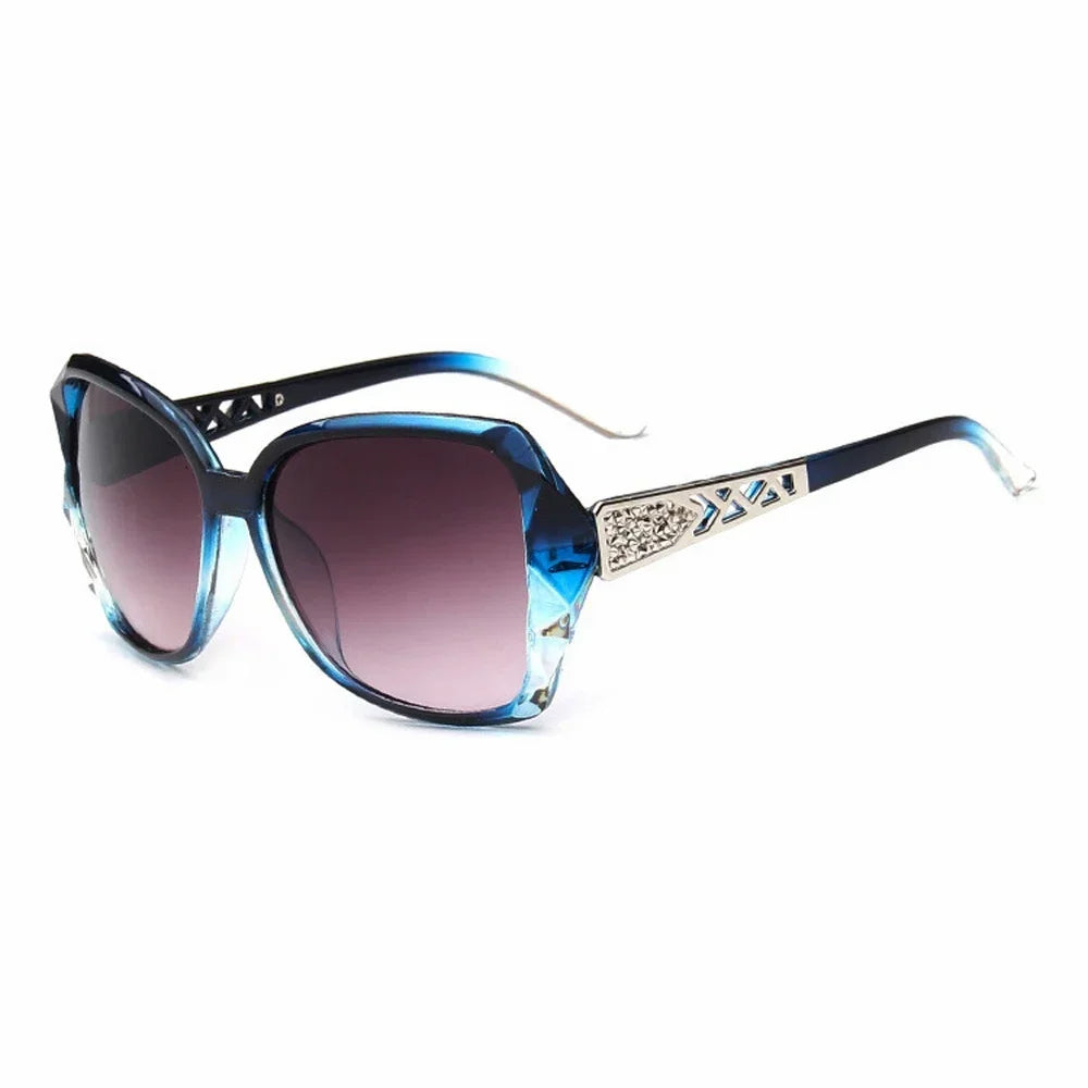 Purple Square Sunglasses with UV400 Protection