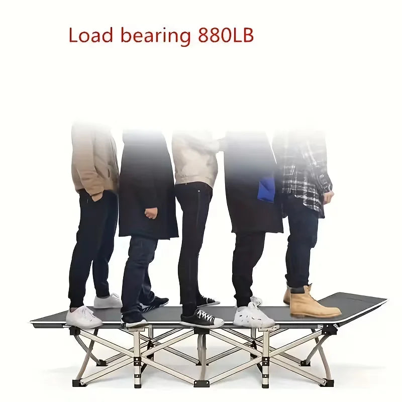 Portable Folding Camping Cot with Padded Mattress