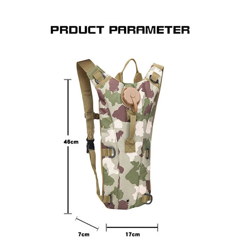 3L Hydration Backpack with Soft Water Bladder for Cycling, Hiking & Running