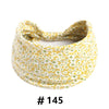 Bandeau en coton stretch à motif floral jaune pour yoga et sport