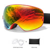 Outdoor Ski Goggles with Protective Case and Anti-Fog Lenses