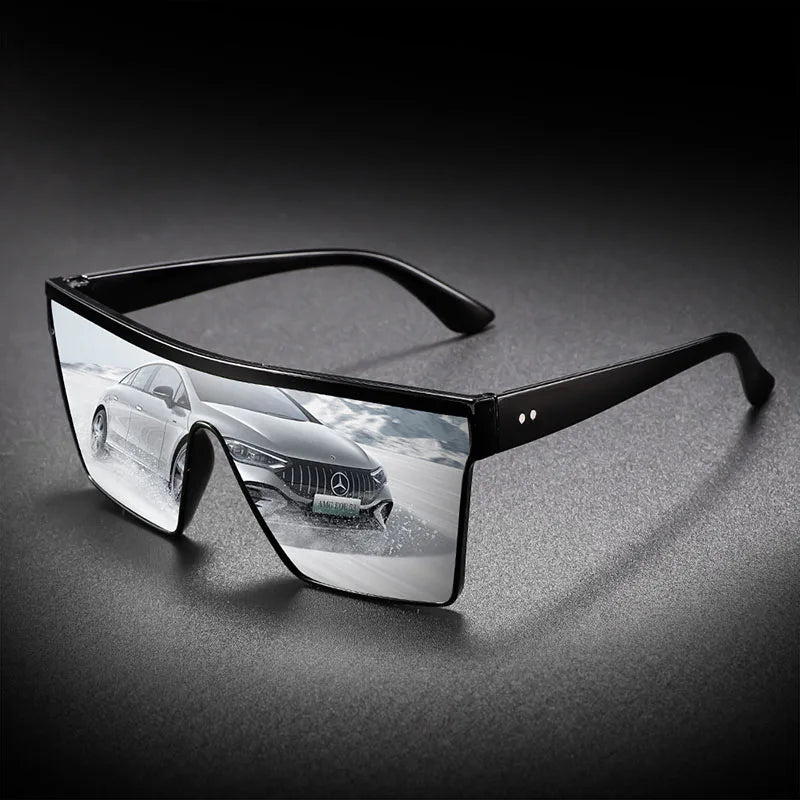 Oversized One-Piece Sunglasses for Men and Women