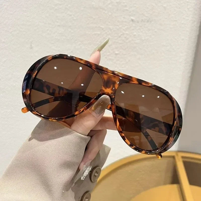 Oversized Retro Full-Rim Glasses