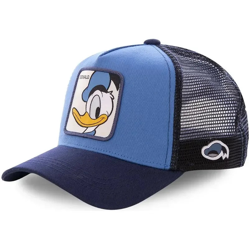 Anime Snapback Cap with Breathable Mesh Back