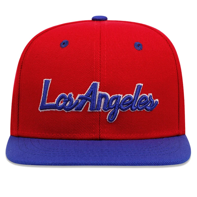 Embroidered Los Angeles Baseball Cap with Adjustable Snapback Closure