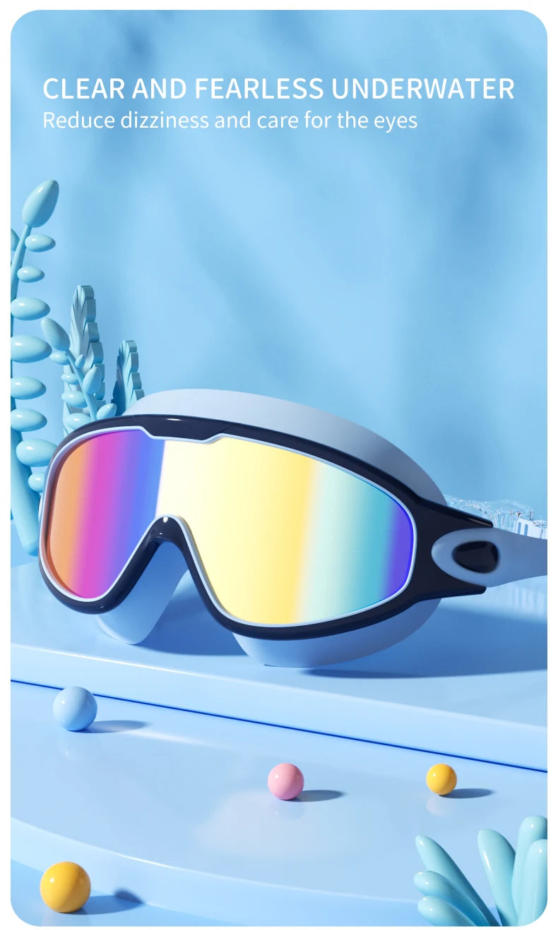Kids Anti-Fog Swim Goggles with UV Protection