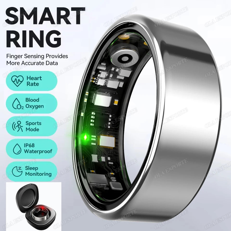 Smart Ring with Heart Rate, SpO2 & Sleep Tracking