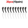 A set of 20 silicone eyeglass ear hooks for anti-slip grip, shown in various angles.