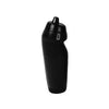A black durable squeeze water bottle designed for cycling and sports.