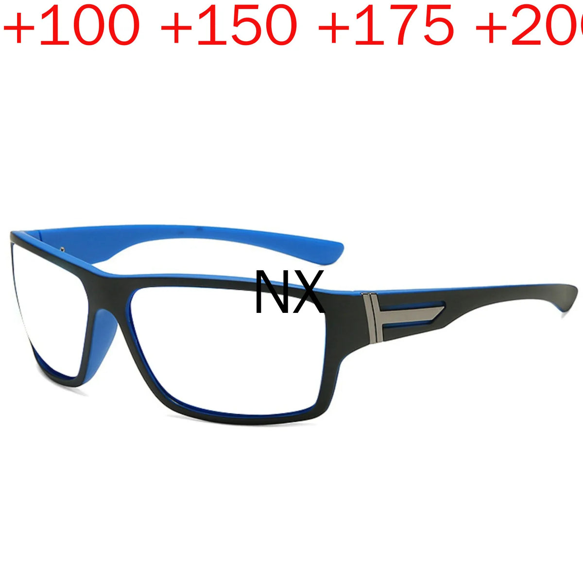 Wraparound Safety Glasses with Anti-Blue Light Reading Lenses