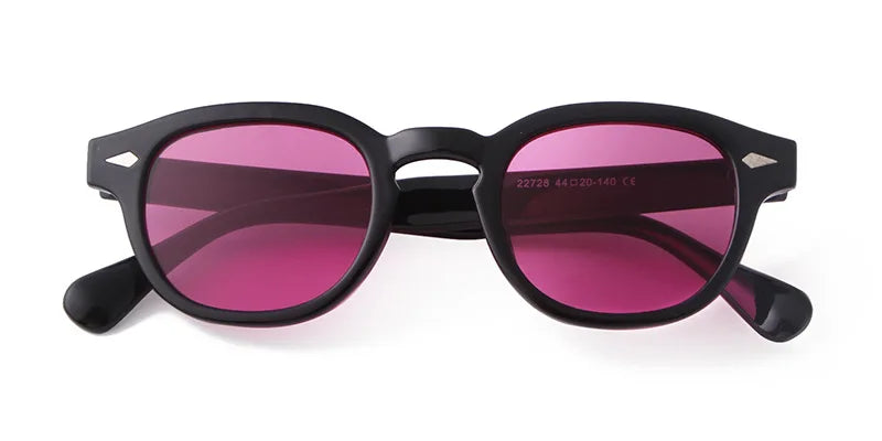 Retro Round Sunglasses with UV400 Protection