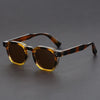 Retro Tortoiseshell Acetate Square Sunglasses