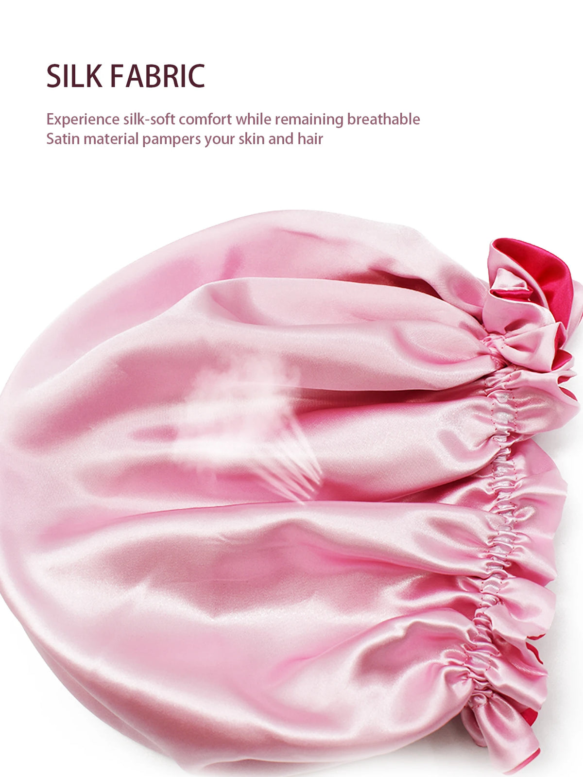 Reversible Satin Sleep Cap with Adjustable Fit