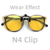 Flip-Up Clip-On Polarized Sunglasses with UV400 Protection