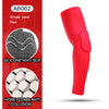 Red silicone elbow support sleeve with a honeycomb anti-collision design