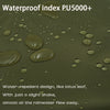 A dark olive green waterproof mat with water droplets on its surface.