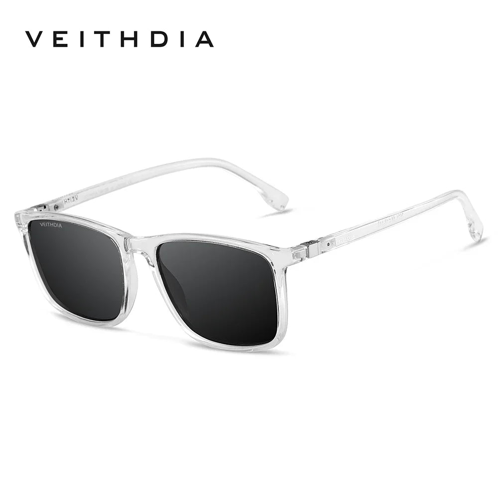 Retro Square Sunglasses with Polarized UV Protection