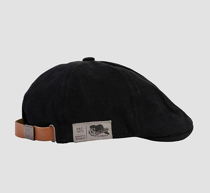 Classic Cotton Beret Hat – Vintage Ivy Cap for Men & Women