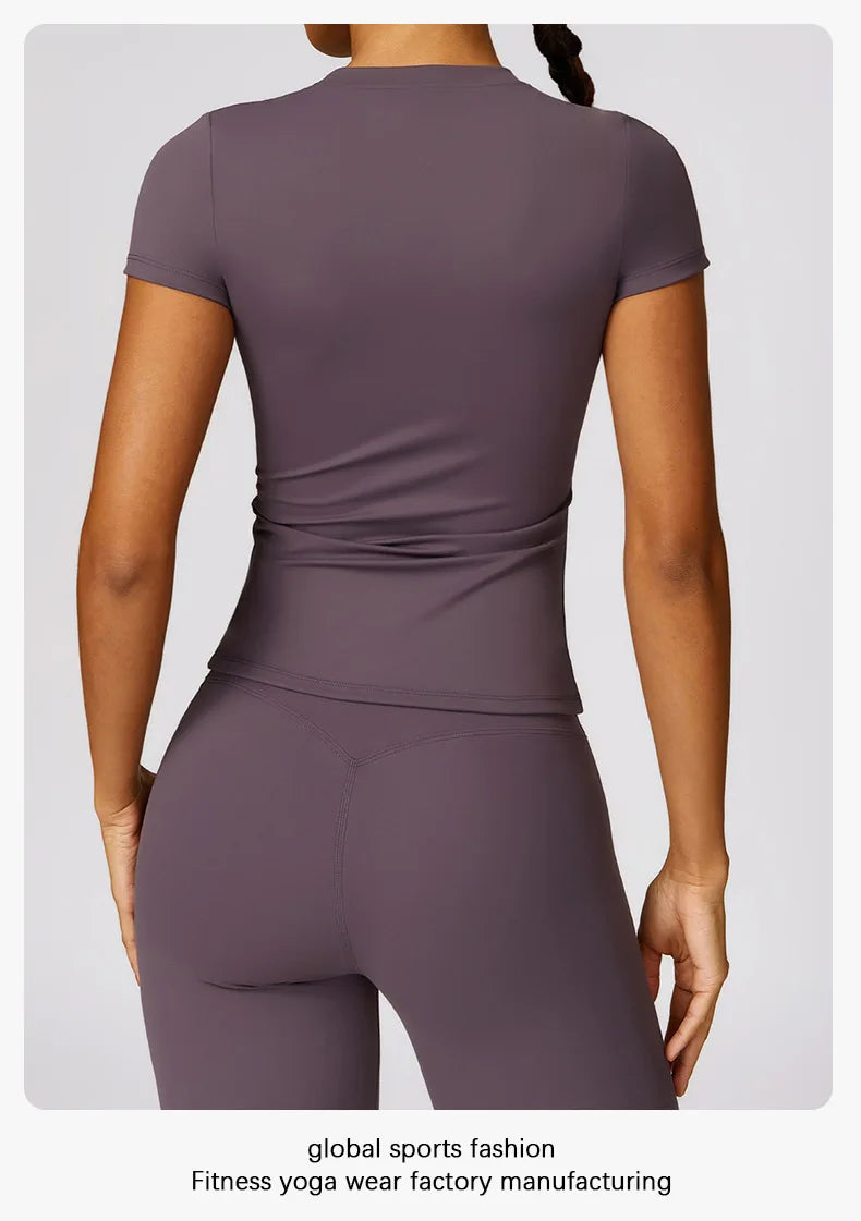 Women's Breathable Yoga & Fitness T-Shirt