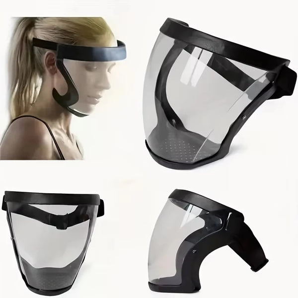 Reusable Transparent Full-Face Protection Shield