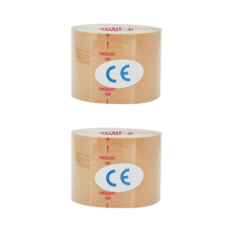 Rouleau de ruban kinesthérapie beige avec marquage CE visible