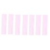 A row of pink stretchy sports headbands.