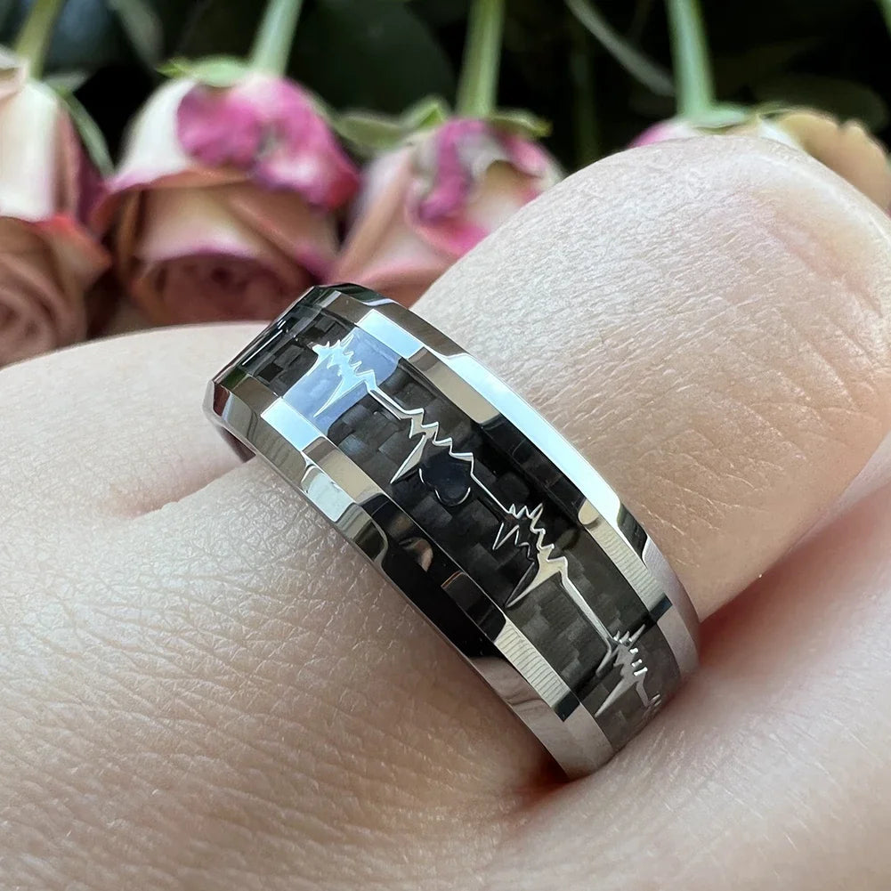 Fashion Tungsten Carbide Engagement Ring