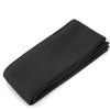 Diadema deportiva negra ajustable doblada y extendida