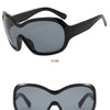 Oversized Pilot Sunglasses with Gradient Lenses