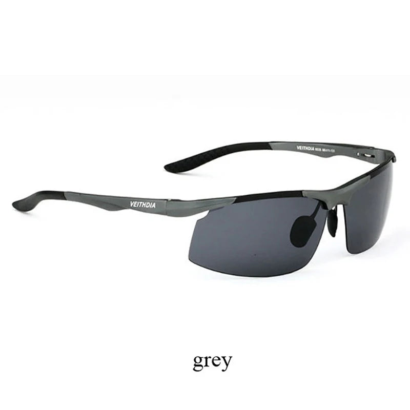 Rimless Polarized Sunglasses for Men | Lightweight Aluminum-Magnesium Frame with UV400 Protection