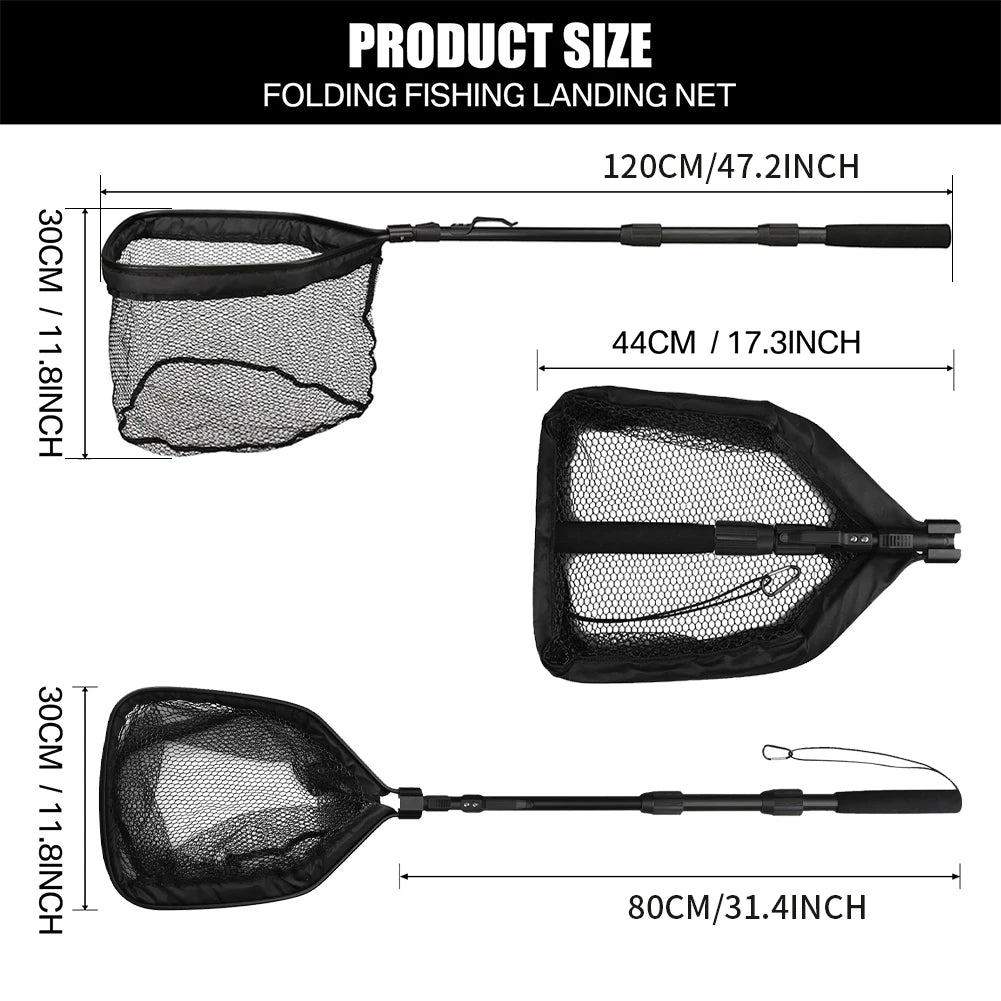 Aluminum Alloy Telescoping Fishing Landing Net