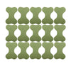 A grid of green acupuncture heat patches designed for knee relief.