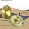 Vintage Brass Compass for Outdoor Navigation