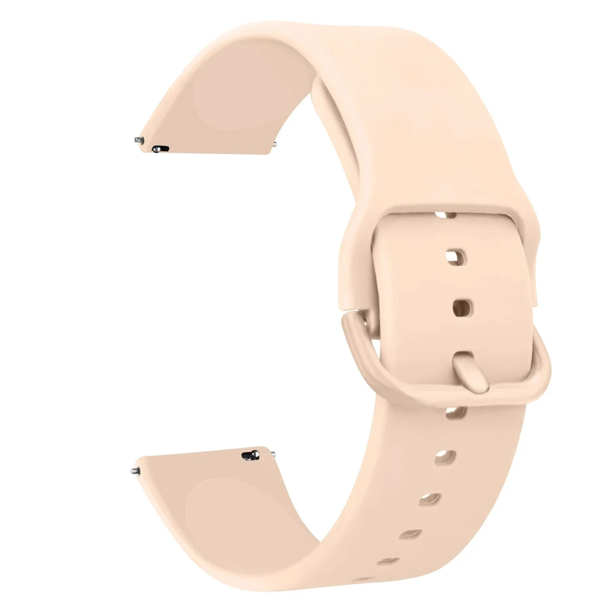 A beige silicone watch strap for Huawei and Honor watches shown from the side.