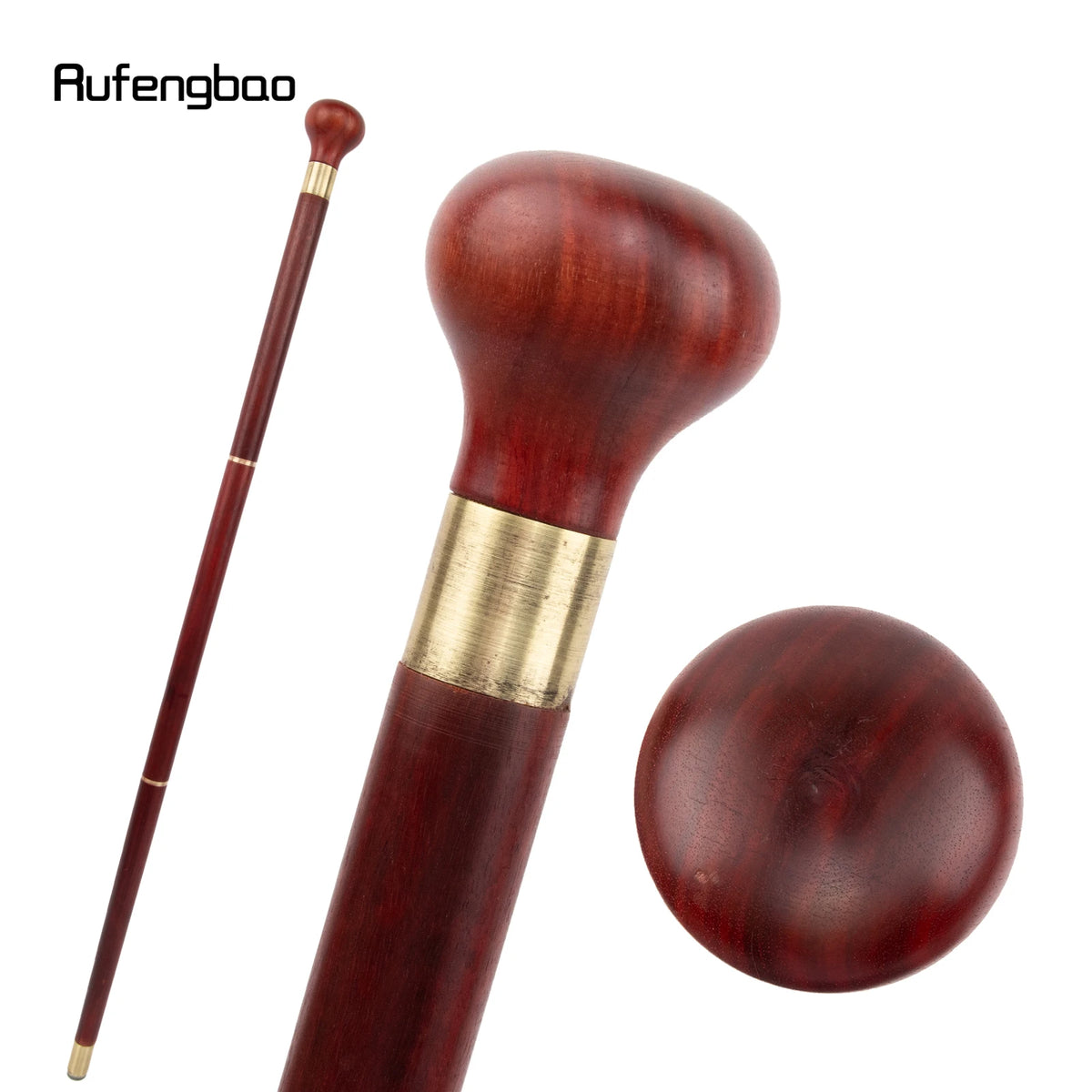 Carved Sandalwood Walking Cane for Costumes and Collecting