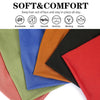 A stack of colorful soft and comfort elastic headbands in various shades including green, blue, orange, black, and red.