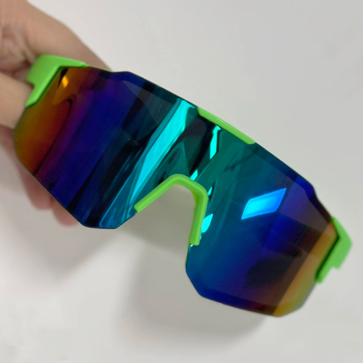 UV400 Cycling Sunglasses with Large Frame