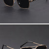 Square Metal Sunglasses with UV400 Protection