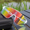 UV400 Cycling Sunglasses with Large Frame