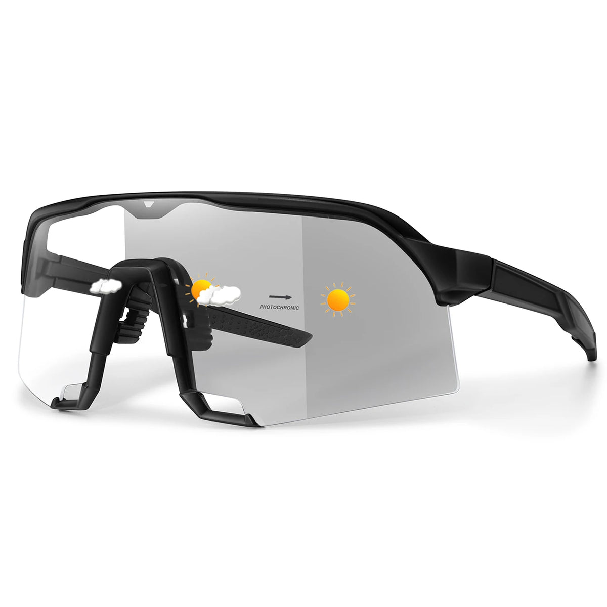 Photochromic Cycling Sunglasses with UV Protection