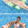 Striped Inflatable Pool Hammock for Adults
