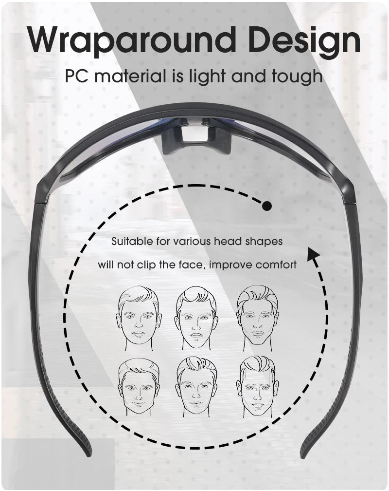 Photochromic Cycling Glasses with UV400 Protection