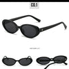 Retro Oval Sunglasses with UV400 Protection