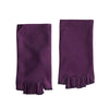 A pair of deep purple women's thin stretch elastane gloves for driving and cycling.