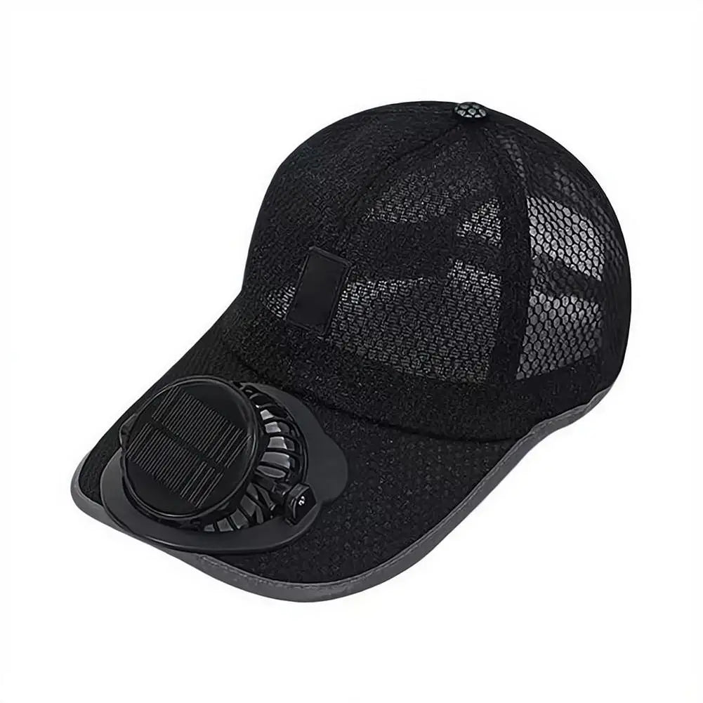 Solar & USB Powered Cooling Fan Hat