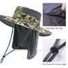 UPF 50+ Sun Protection Bucket Hat with Detachable Neck Flap