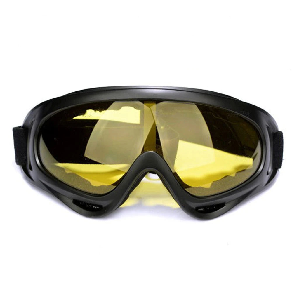 Protective Motorcycle Face Mask with Full-Face Goggles