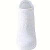 White breathable ankle socks shown from the front view.