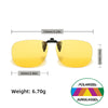 Flip-Up Clip-On Polarized Sunglasses with UV400 Protection